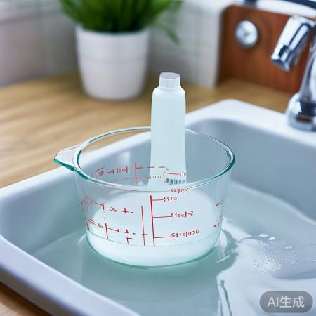 “洗衣液比例关键，按说明推荐放