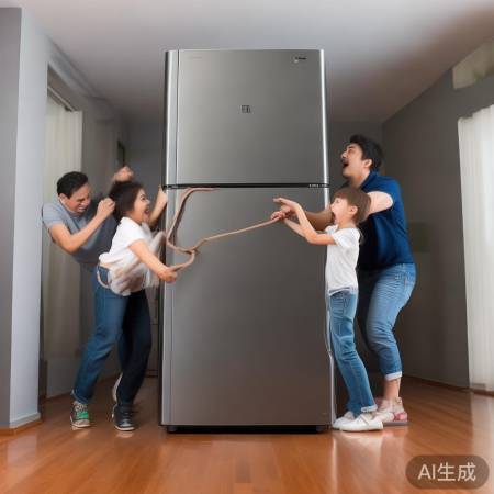 银都冰箱重达60-70公斤,搬