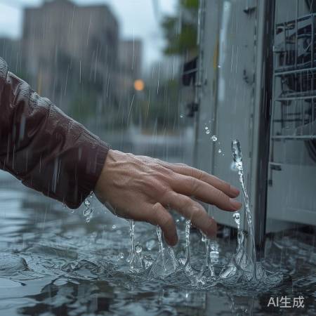 空调遇雨易漏电,触碰危险大