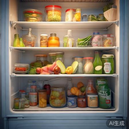 冰箱分层放置，留空隙保鲜