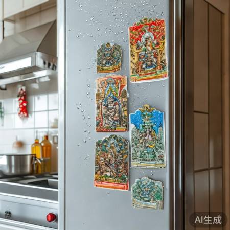 莫高窟冰箱贴,防油污美家两得