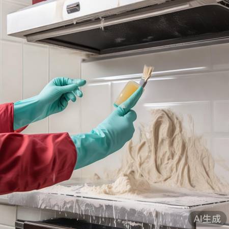 小苏打白醋清洁油烟机