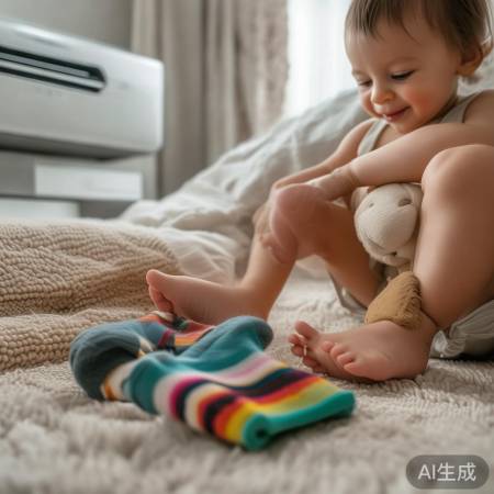 宝宝脚丫是空调调节器