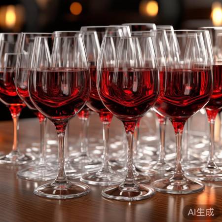 红酒杯摆放有讲究