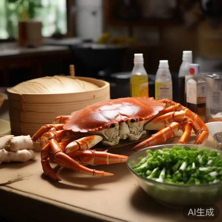 新鲜毛蟹现抓现做