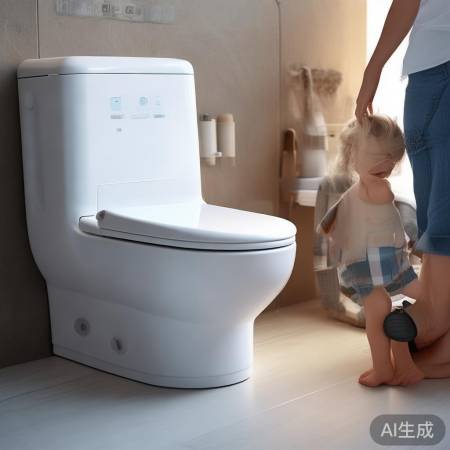 智能马桶，一键操作，安全使用