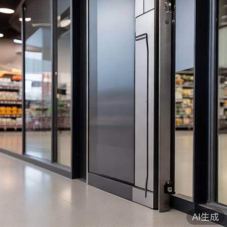 超市门缝调整不当，异响不断