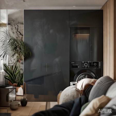 洗衣机衣柜一体，家居新选择