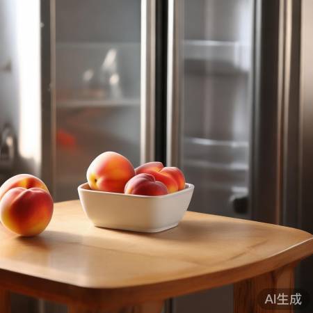 “桃子冰箱，创意小储藏”