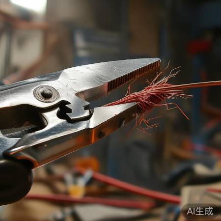 钳子剪断电线/水管