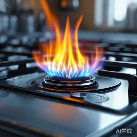 燃气灶按钮热传至火焰