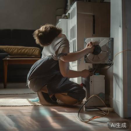 检查电源，空调启动