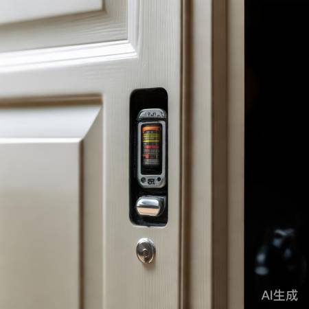 门内锁芯旁小电池仓