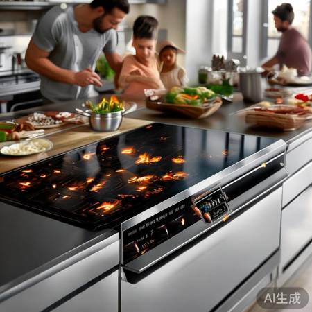 亿田集成灶：智能宽敞灶台